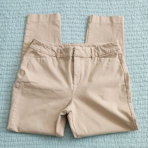 High Waisted Beige Casual Pants 6